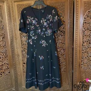 EUC - Ann Taylor A line Floral Dress